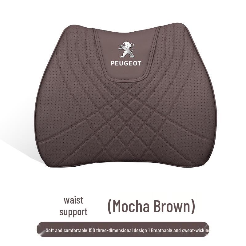 Peugeot Car Seat Cushion & Lumbar Support for 206-308 Models - All-Season Cover