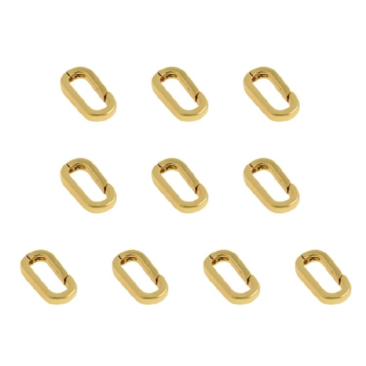 Sterlings Silver Necklace and Bracelet Clasps Golden Silver Pearls Enhancer with Zirconia for Jewelry Customization