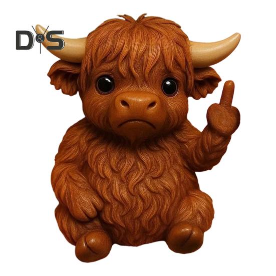 Middle Finger Animal Ornament Synthetic Resin Statue Realistic Design Sculpture Funny Humorous Home Decoration