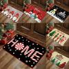 Christmas Holiday Welcome Rug Doormat Festive NonSlip Door Rug for Living Room Bedroom Kitchen Entrance Home Seasonal Decor