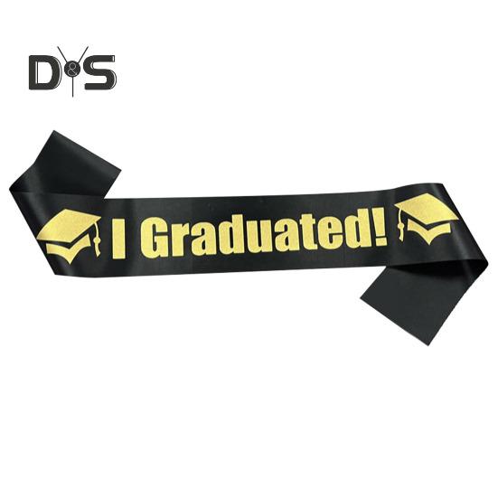 Zestaw czapek i stuły na ukończenie szkoły dla klasy 2025 Unisex Adult Graduation Sash Cap Costume na imprezy, ceremonie, uroczystości