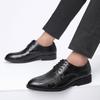 Leather Shoes Men's Business Formal Shoes Large Size Casual Shoes Versatile Pointy Wedding Shoes