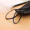 Pure Black Travel Sleep Mask with Double Elastic Band