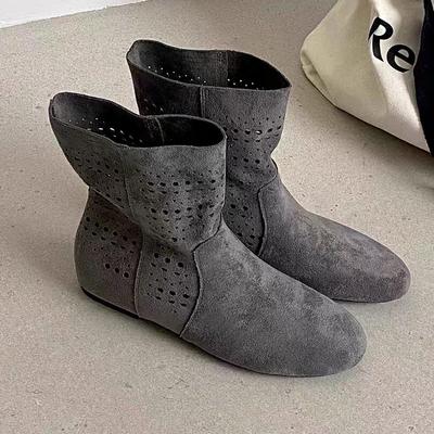 Módní ploché dámské kotníkové boty semišové designové boty módní zimní pohodlné dámské boty 2025 nový trend goth ležérní dámské Chelsea boty