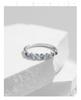 MODIAN S925 Sterling Silver Moonstone Ring for Women, Korean Style with Zirconia, Stackable Elegant Index Finger Ring.