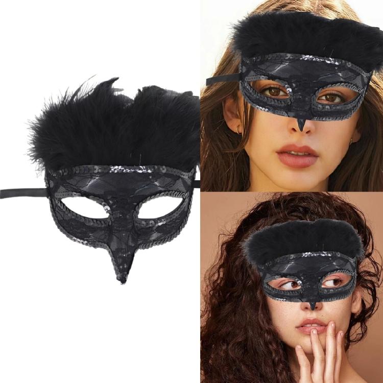 Feather Masquerade Mask Mardi Gras Mask Halloween Costume Mask Venetians Mask for Adult Women Girls Party Mask Gifts