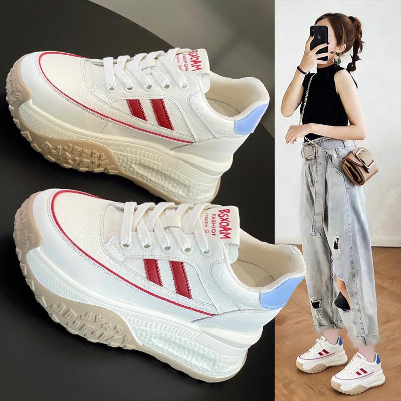 Thick-soled dad shoes for women 2026 super hot new summer breathable thin mesh shoes increase 9CM Forrest Gump women