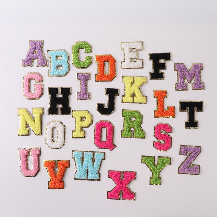 

5,5 см вышивальный штамп, наклейка для глажки, вышивка, нашивка на полотенце с буквами Пномпеня, наклейка для вышивки, наклейка на ткань A-Z26 letter color note