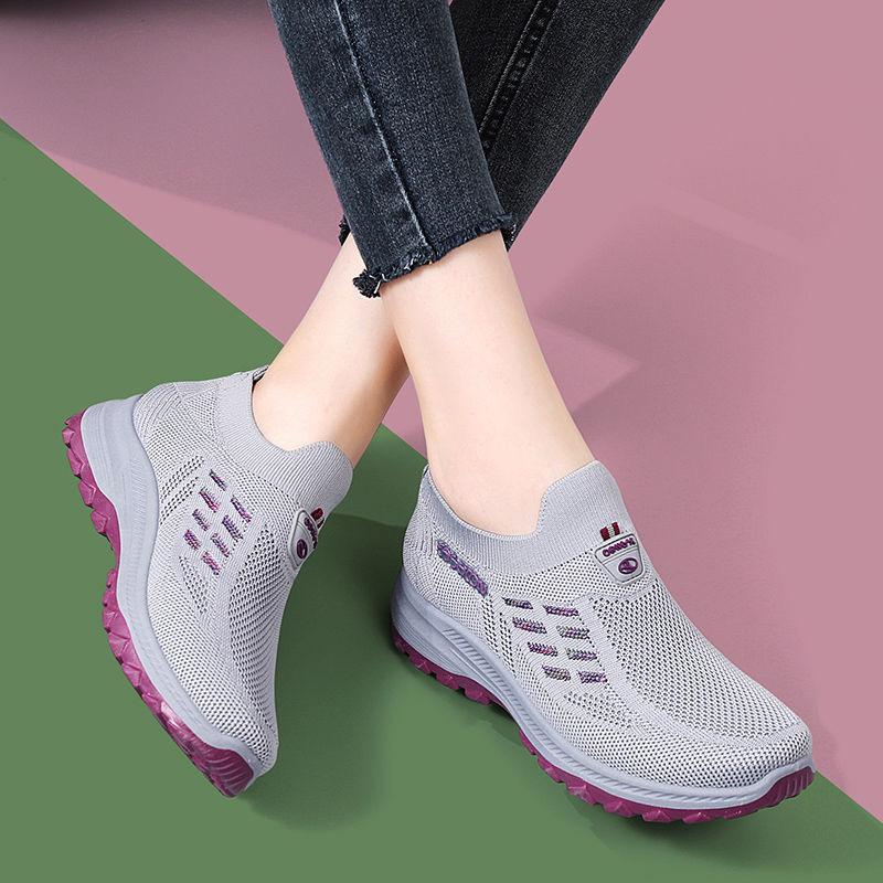 Summer soft-soled sports shoes, versatile socks, walking, breathable, long-term wear, not tired feet, work shoes