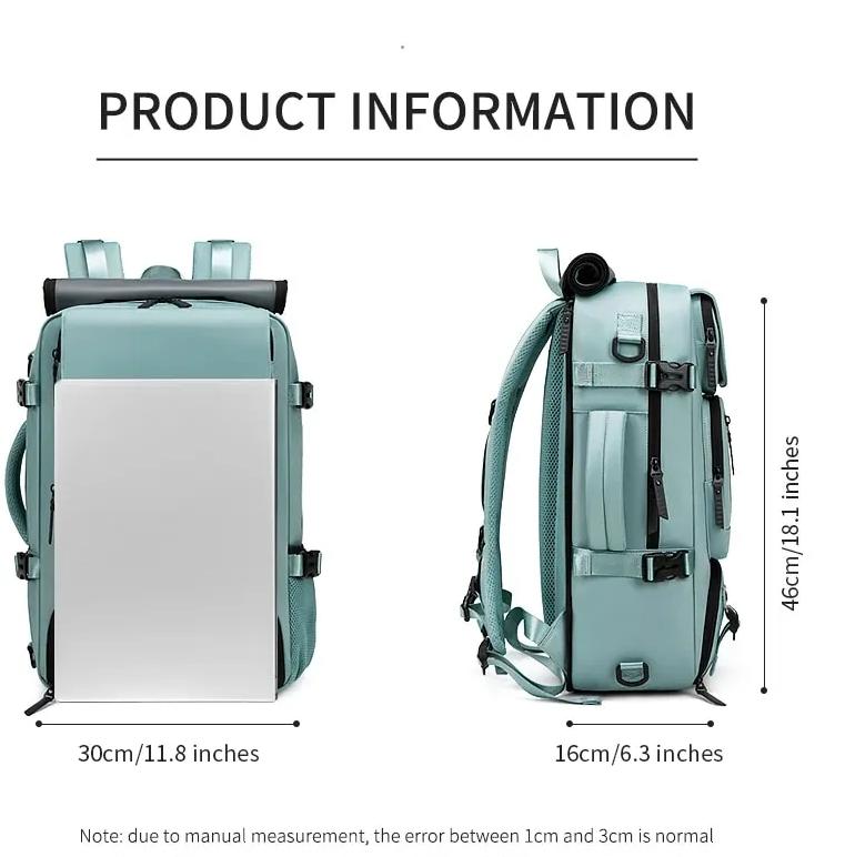 Outwalk New 3 In 1 Unisex Fashion Backpack Large Capacity Outdoor Travel Backpack 15.6.16 Inch Multifunction Laptop Backpack