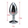 1PCS Small Size Metal Crystal Stainless Steel Anal Plug Jewelled Anal Butt Plug Sex Toys Products