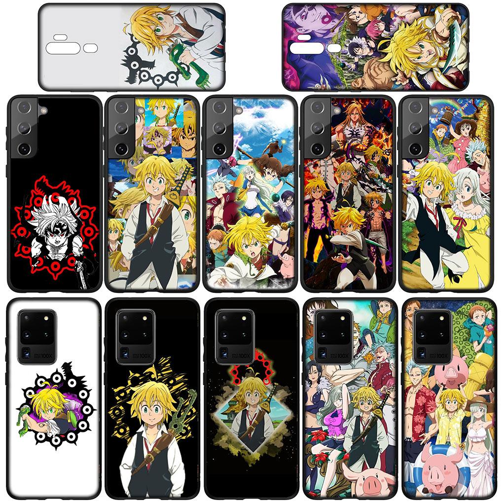 Anime Sedm smrtelných hříchů Meliodas Kryt na telefon pro Samsung Galaxy A10 A20 A53 A30 A31 A32 A50 A51 A52 A12 A33 Měkký TPU kryt