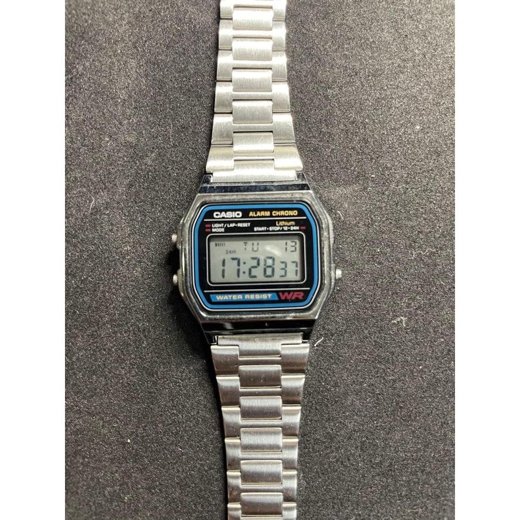 Used CASIO digital watch silver