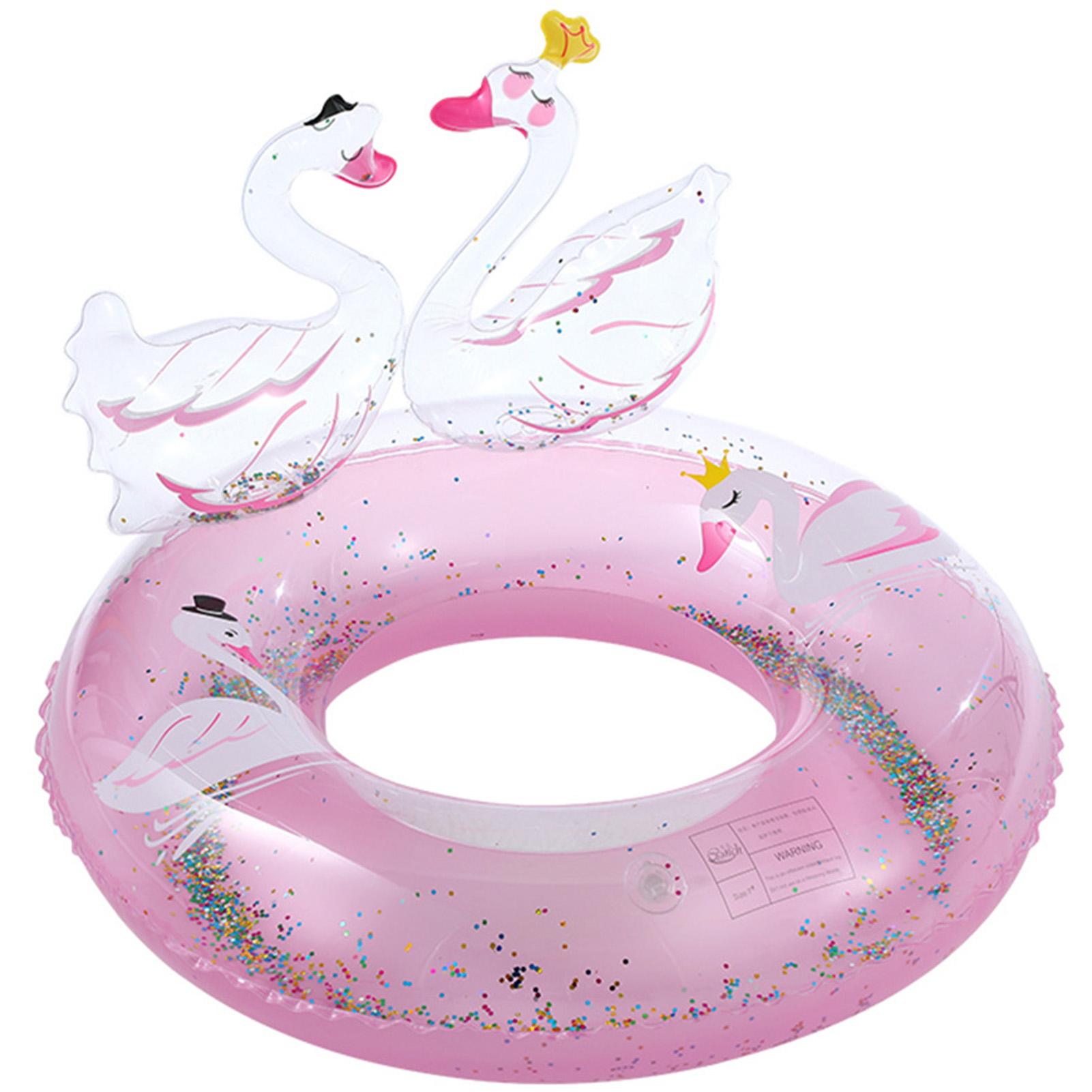 Kids Cartoon Swimming Ring Summer Thickened Swimming Ring for Kids Toddlers Pool Accessories THJ99 High Quality Practical Daily Use розовый