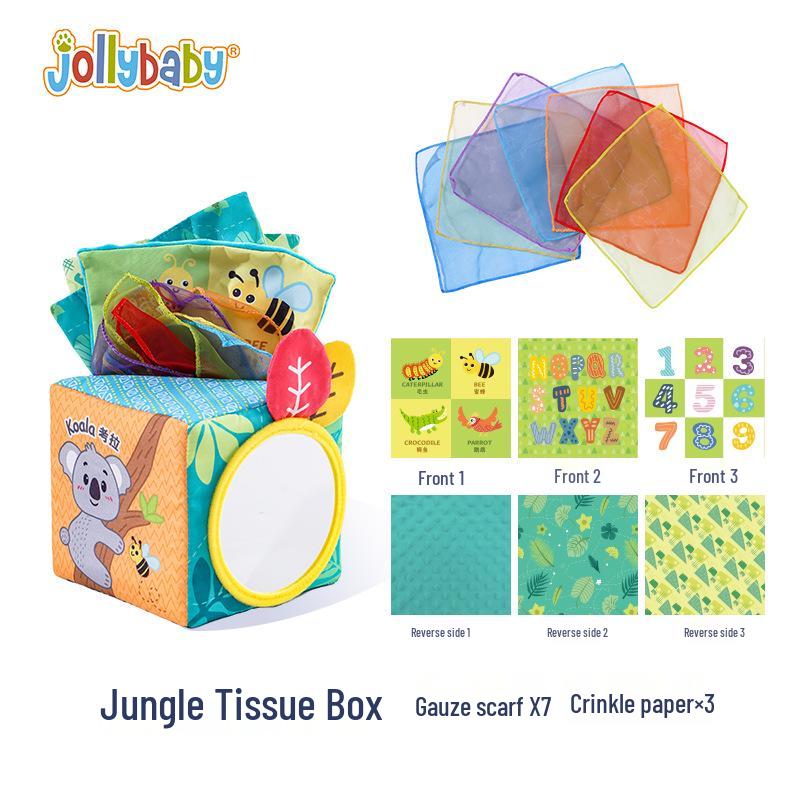 Jollybaby Tear-Resistant Tissue Cube Puzzle Toy