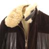 DSQUARED2 made in Italy Leather switching Mouton collar Corduroy jacket Women Used