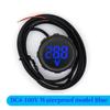 DC 4-100V LED Digital Display Round Two-wire Waterproof Voltmeter DC Digital Car Voltage Current Meter Volt Detector Tester