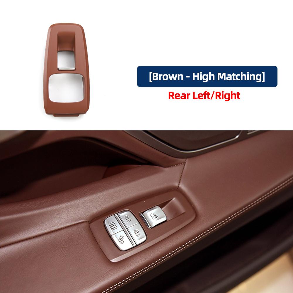 LHD Rear Window Lifter Switch Outer Frame Cover For BMW G12 2015- 740i xDrive 750i xDrive Door Window Switch Surround Frame