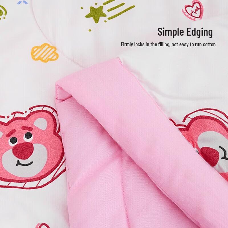 Yalu Strawberry Bear Class A Summer Quilt, 100x150cm