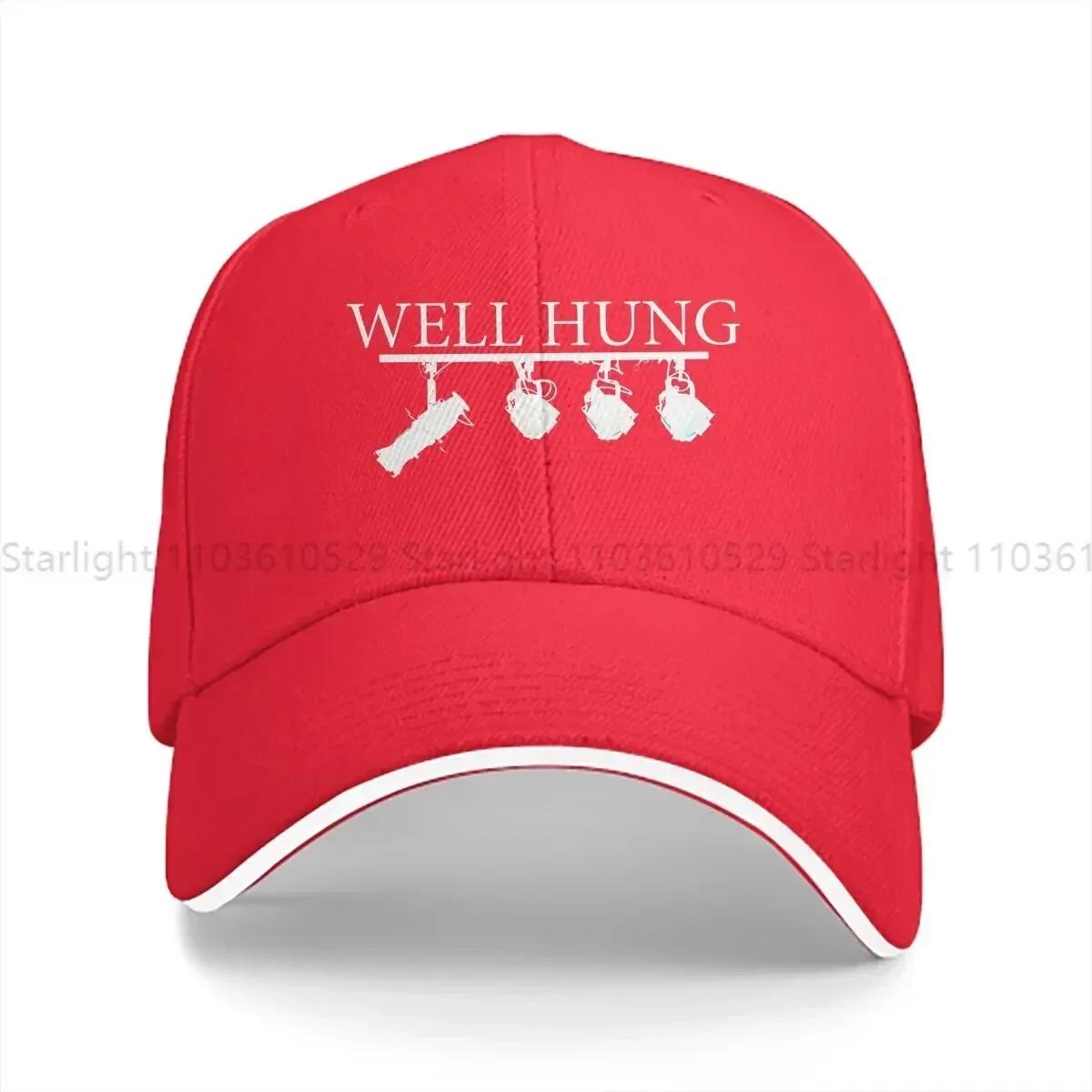 

Washed Mens Baseball Cap Well Hung Lighting Technician Trucker Snapback Caps Dad Hat Engineer Golf Hats One Size