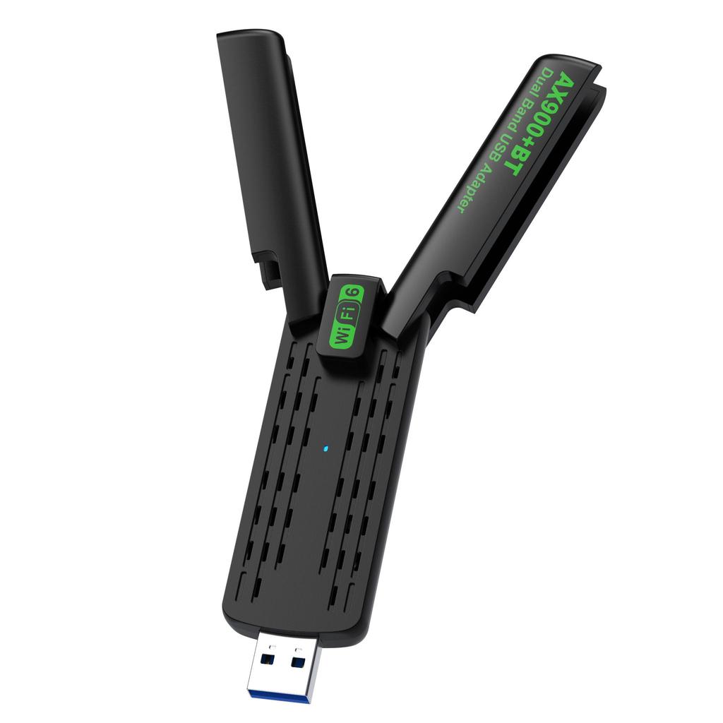 2 In 1 WiFi 6 Bluetooth 5.4 Adapter Dual Band 2.4G/5G USB WiFi Network Card 900Mbps Wireless Wlan Receiver for PC Laptop Driver Free