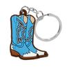 1PCS PVC Cute Keychain New Arrival Cowboy Boots  Custom Key Chain Anime Accessories Handbag Pendant Kids Toys Keyholder