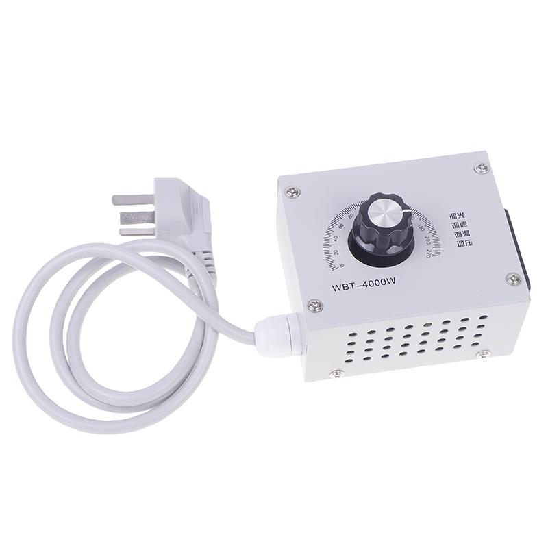 Regolatore di Potenza a Tiristore AC 220V 18A 4000W Regolatore di Velocità per Motore Regolatore di Velocità per Ventola Regolatore di Tensione Termostato