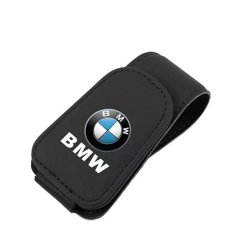 

High Grade Car Sun Visor Eyeglasses Holder Clip Premium Ticket Card Storage Clamp Interior Accessories for MINI BMW E46 E90 E60 чёрный