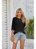 2024 Summer Women's Fashion Round Neck Hollow-Out Sun Protection Knit Sweater Cardigan