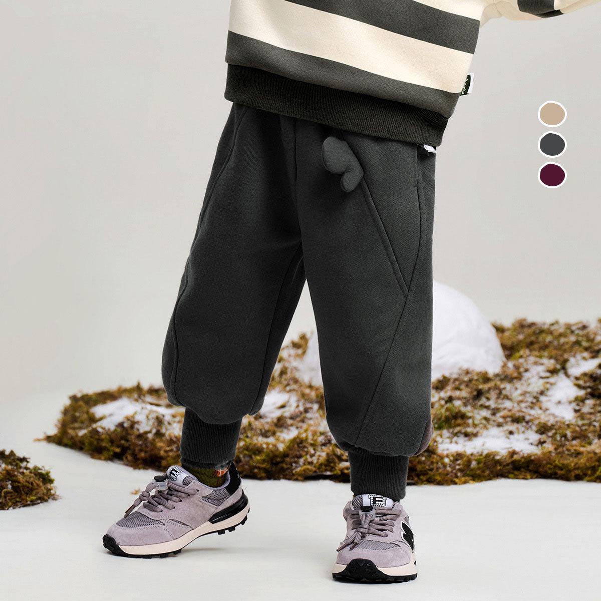 

Cozy Flip-Over Fleece Pants - Kids Winter 2025 Versatile Casual by Tongbei 80 cm