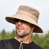 Men's Hat Panama Bucket Hat Outdoor Sun Protection Hats For Men Fashion Summer Hat visor Fisherman's Hat Anti-UV Women cap