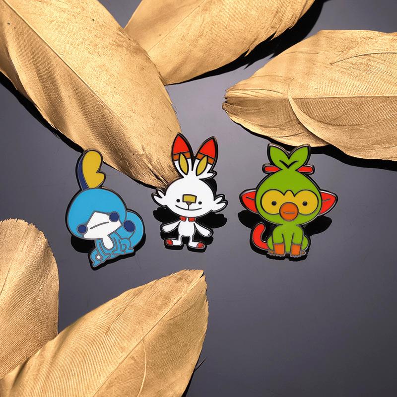 Delightful Enamel Bunny Monkey Bird Brooch Cute Cartoon Animal Badge For Outfits Trendy