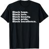 Miftees Black Excellence Tees Černé tričko Naděje