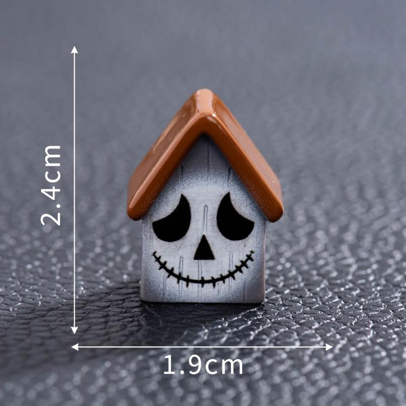 Halloween Pumpkin Zombie Magic House Mini Tiny House Resin Crafts Resurrection Ghost Festival Ornaments Knickknacks