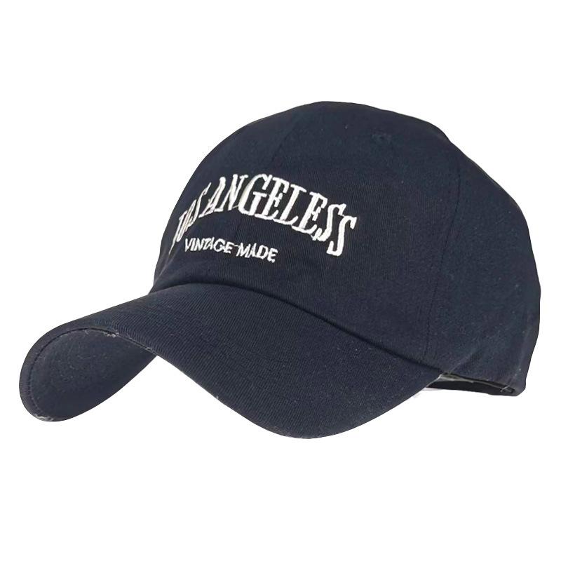 

бейсболка Los Angeles стираная шляпа с отворотом, мужская и женская, новые бейсболки чёрный