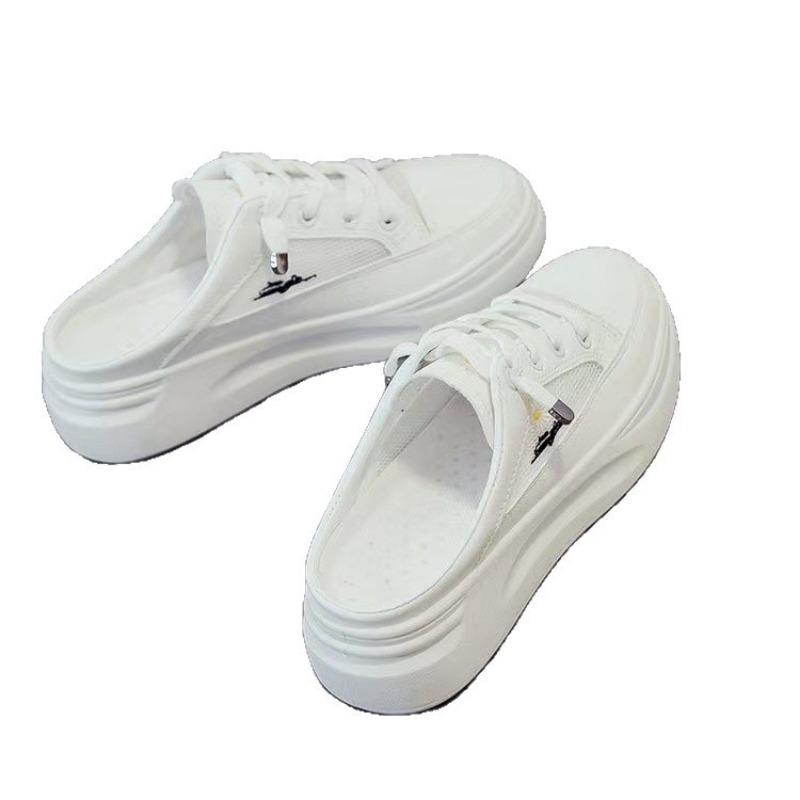 Small fresh flowers summer new single mesh breathable mesh shoes versatile sandals sandals wear thin slippers