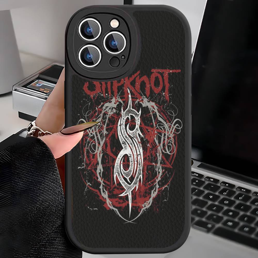 Slipknot Band Phone Cover For IPhone 16 15 14 13 12 11 Pro Max Plus Leather Soft Case