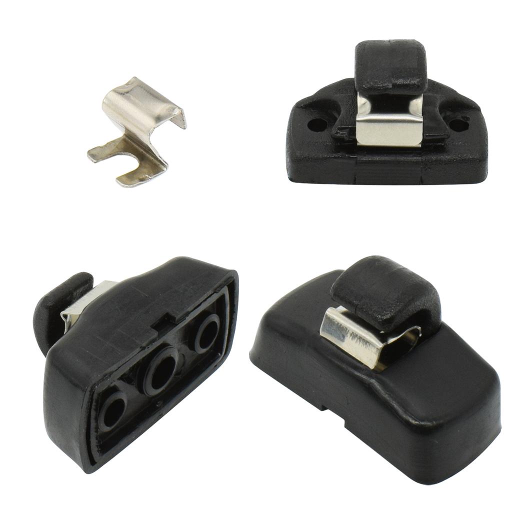 2 piezas para SKODA Fabia 6Y Octavia A4 A5 1U 1Z Superb B5 3U 3B0857561B 3B0857563 soporte de gancho para parasol delantero de coche