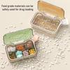 Pill Box Easy to Carry Pills Organizer with Handles And Leak-Proof Compartments Holder for Travel Gym Work