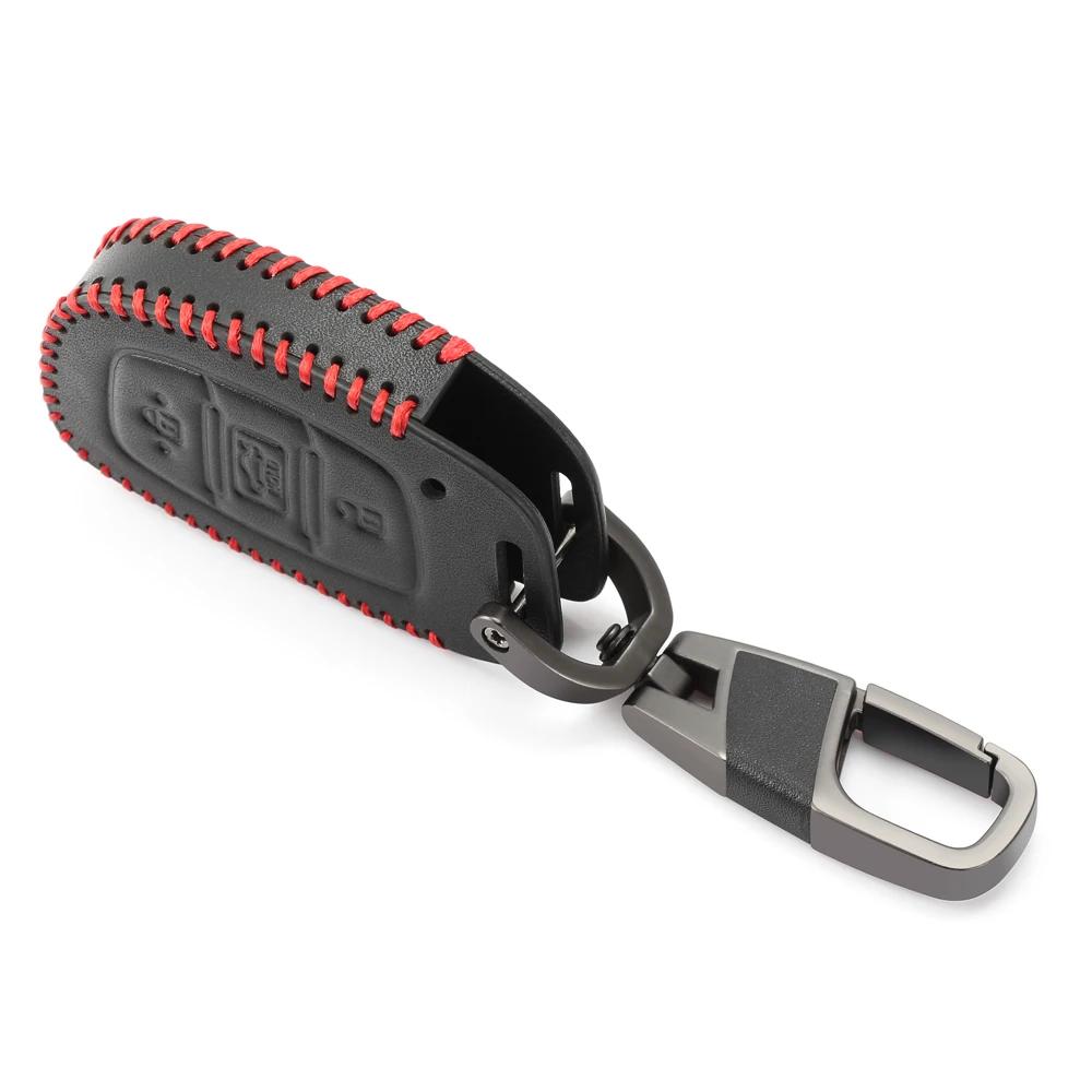 Kožené pouzdro na klíč od auta Kryt Držák Pro Hyundai Tucson Sonata Santa Fe Creta ix25 ix35 i10 i20 Verna Solaris Mistra Elantra Accent