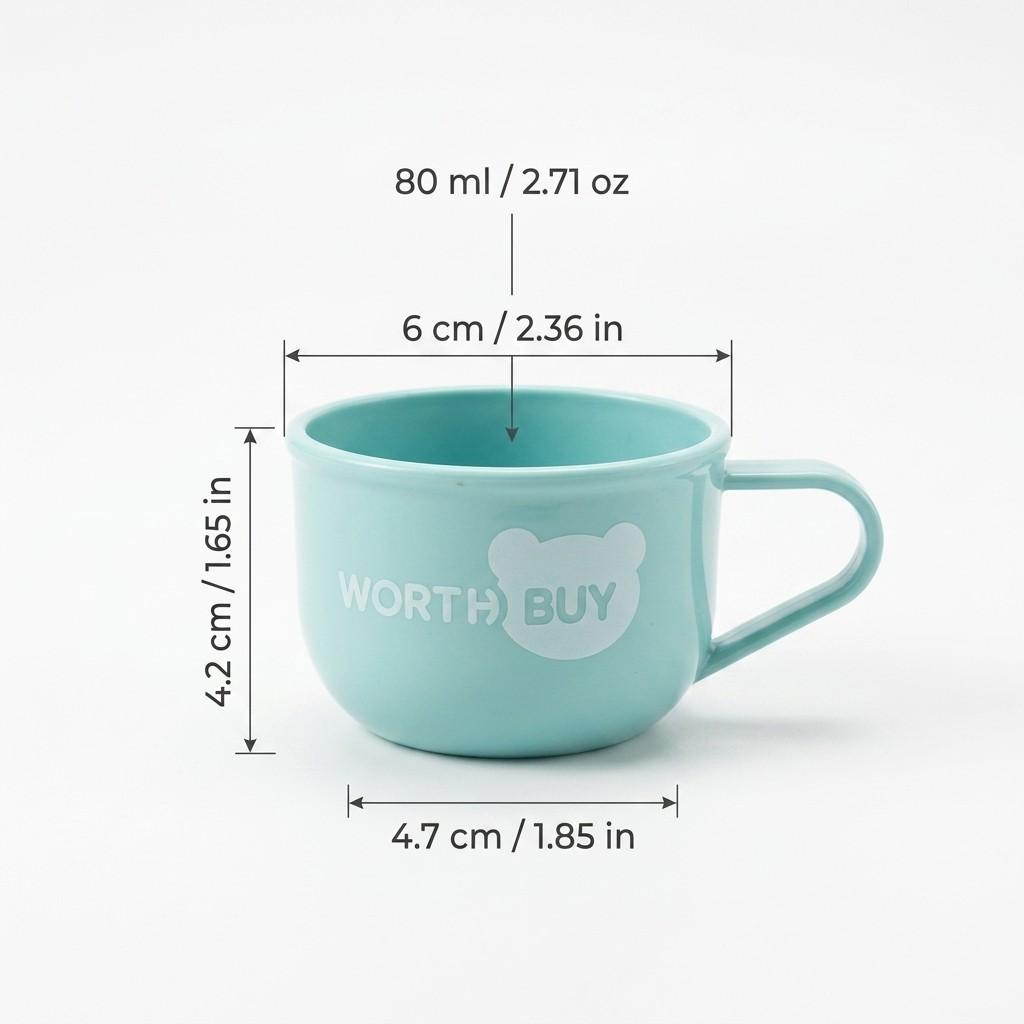 Kawaii Cute 304 Stainless Steel Coffee Mug Kids Milk Cup Anti-scald Plastic Tea Water Cups Portable Unbreakable Home Drinkware