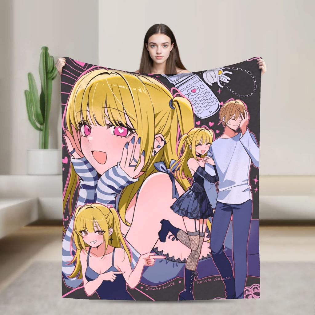 Light Yagami Misa Amane Flannel Blanket Winter Death-Notes Warm Soft Throw Blanket for Children Couch Chair Bedspread Sofa Bed