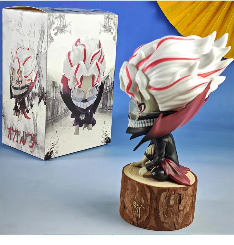 14CM Anime Dandadan Takakura Ken Figure Transformed Form Kneeling Scene Model Toy Doll Set Gift Aciton Figure PVC