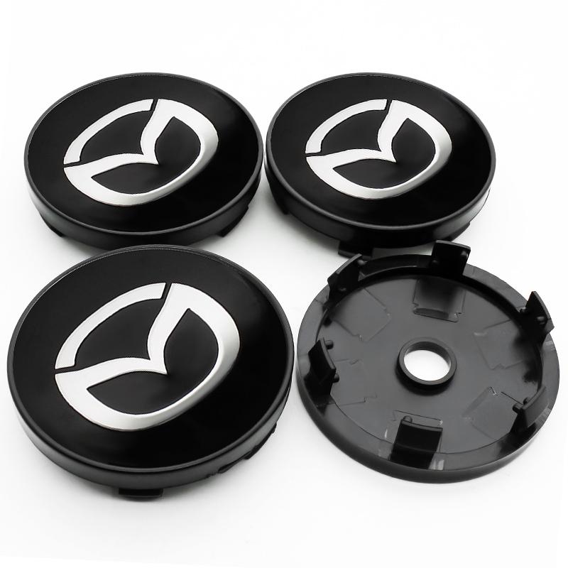 4Pcs Wheel Center Hubcaps 56mm/60mm Diameter for Mazda Atenza GL MX-30 CX-30 2 3 4 5 6 8 CX-3 CX-5 Car Styling Exterior Accessor
