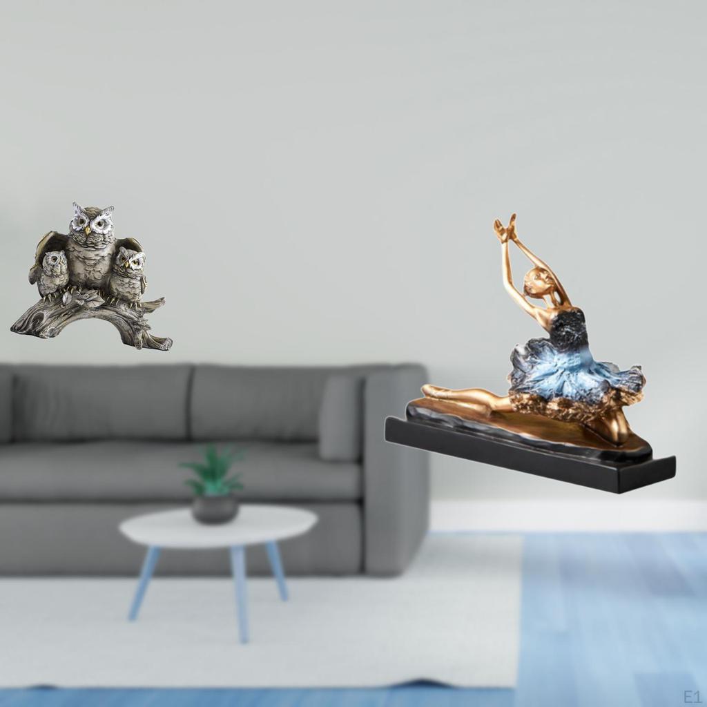 Ballet Dancer Figurine Statue Tabletop Ornament for Living Room Office Cabinet Decor NightStand Gift