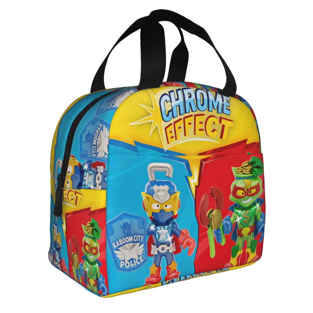 Custom S-Super Z-Zings Cartoon Insulated Lunch Bag for Camping Travel Game Waterproof Thermal Cooler Lunch Box Women Men