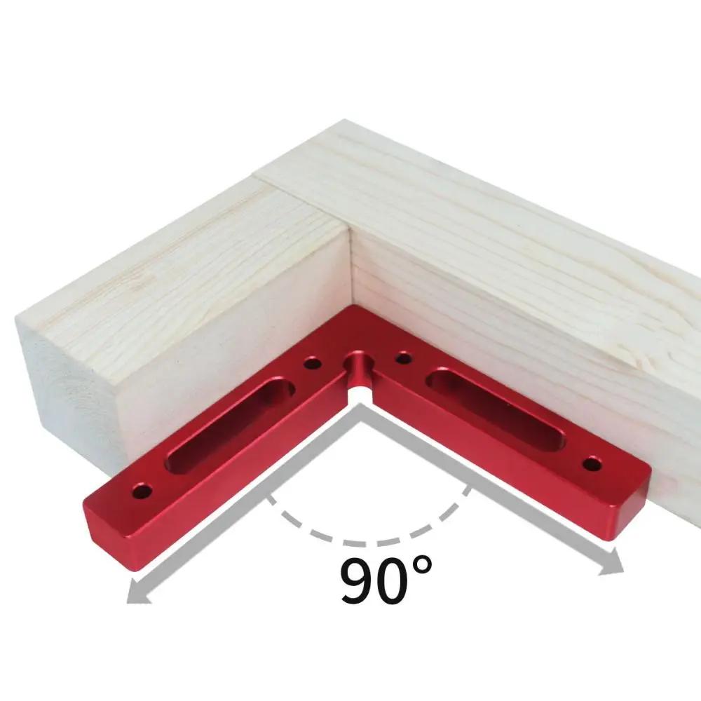 90° Positioning Fixture L-shaped Precise Square Right Angle Clamp Aluminium Alloy 120mm Corner Positioning Ruler Woodworking