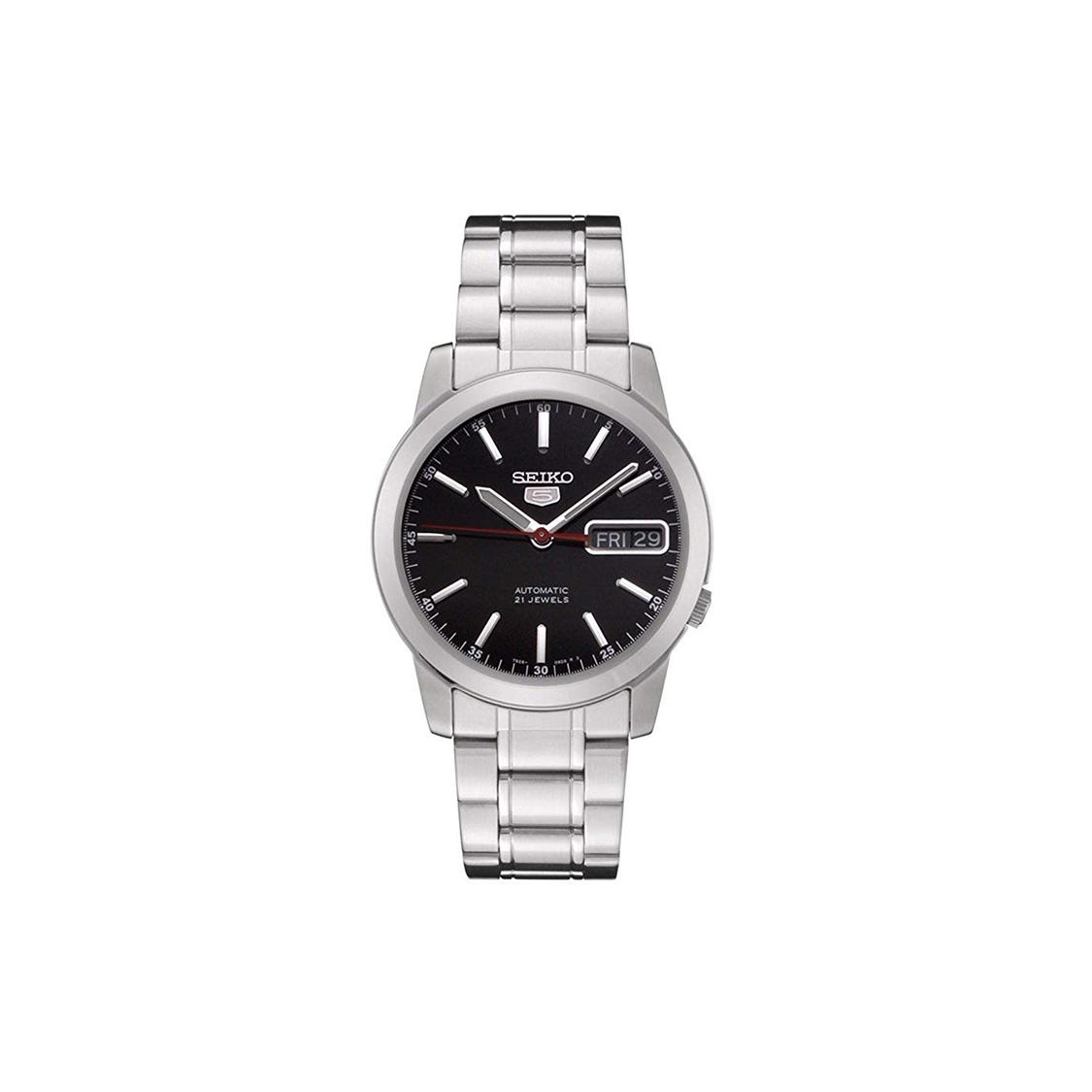 SEIKO Seiko5 Automatic Mechanical Movement Stainless Steel Strap Watch Men s Watches Black Dial SNKE53K1 Black Dial