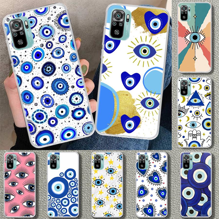 Lucky Blue Evil Eye Phone Case Cover for Xiaomi Redmi Note 15 14 13 12 11 Pro Plus 14S 12S 11S 11T 11E 10S 10 Customized Fundas