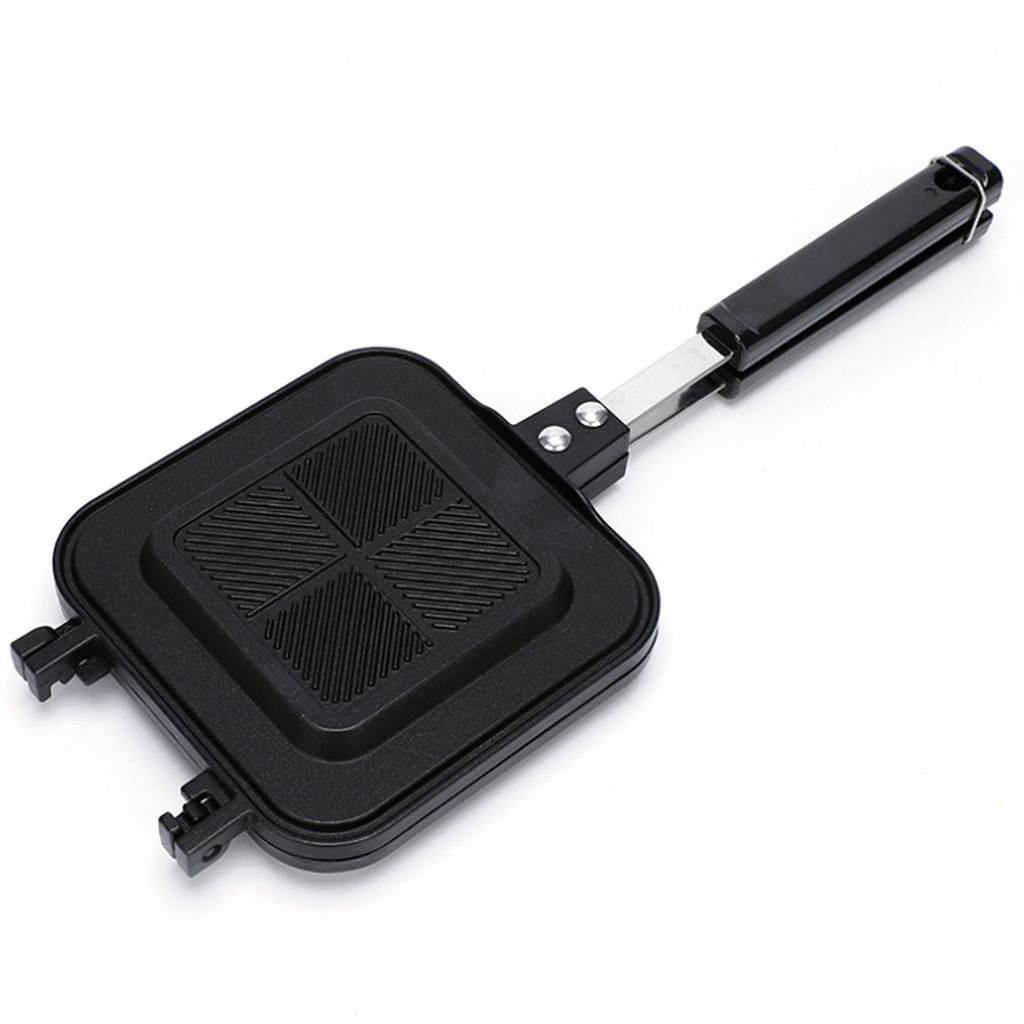 Sandwich Pan Double Sided Anti Stick Aluminum Alloy Sandwich Frying Pan for Kitchen Cooking Tool